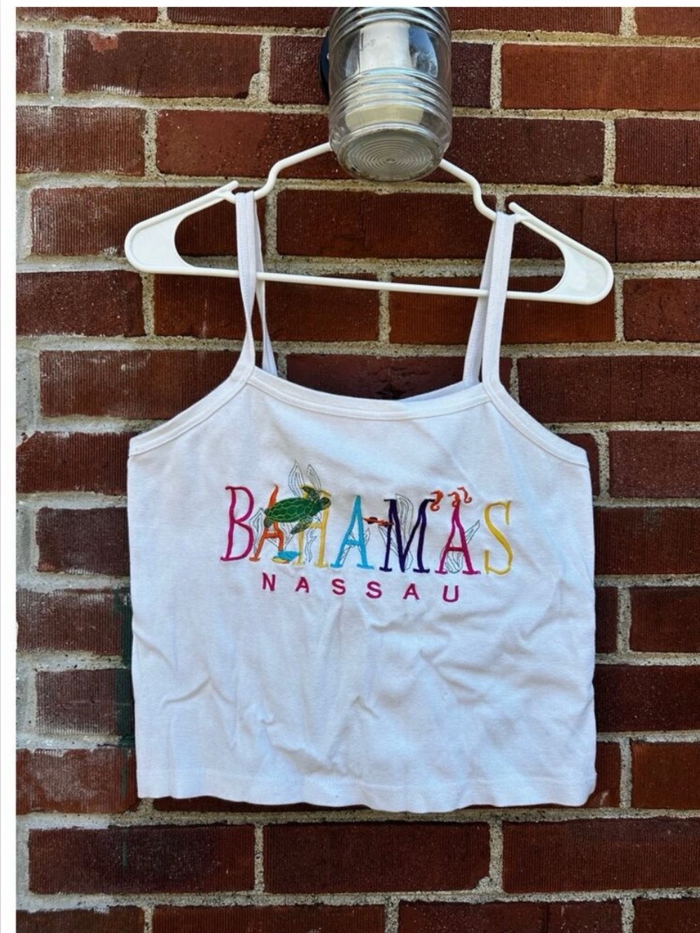 Bahamas Embroidered Tank Top